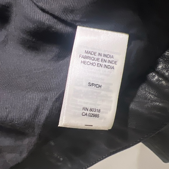 Fine detail Lamb Skin Leather Jacket from Lucky Brand. - Picture 4 of 6